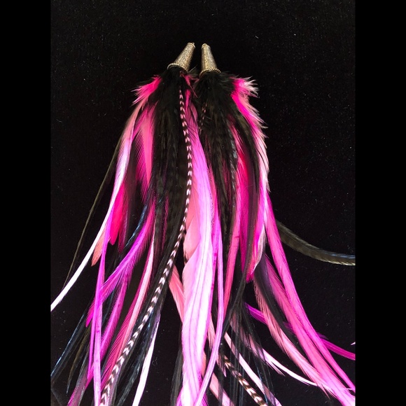 Real Feather Earrings ~ CELEBRATE - Picture 7 of 9